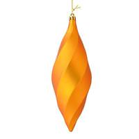 Vickerman 8" Antique Gold Matte Swirl Finial Ornament (6 pack)