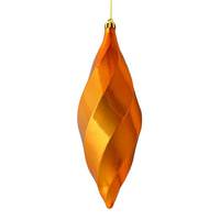 Vickerman 8" Antique Gold Shiny Swirl Finial Ornament (6 pack)