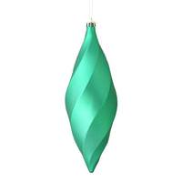 Vickerman 8" Seafoam Green Matte Swirl Finial Ornament (6 pack)