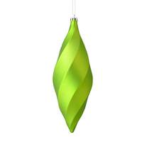 Vickerman 8" Celadon Matte Swirl Finial Ornament (6 pack)