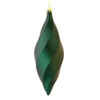 Vickerman 8" Sea Blue Matte Swirl Finial Ornament (6 pack)