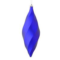 Vickerman 8" Purple Matte Swirl Finial Ornament (6 pack)