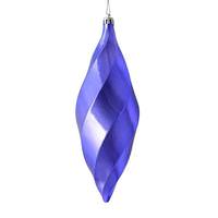 Vickerman 8" Lavender Shiny Swirl Finial Ornament (6 pack)