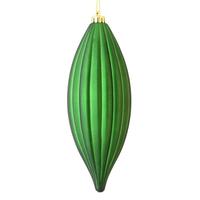 Vickerman 8" Emerald Matte Line Finial Ornament (4 pack)