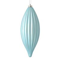 Vickerman 8" Baby Blue Matte Line Finial Ornament (4 pack)