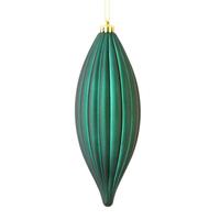 Vickerman 8" Sea Blue Matte Line Finial Ornament (4 pack)