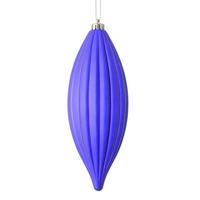 Vickerman 8" Purple Matte Line Finial Ornament (4 pack)