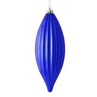 Vickerman 8" Purple Shiny Line Finial Ornament (4 pack)