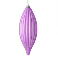 Vickerman 8" Orchid Matte Line Finial Ornament (4 pack)