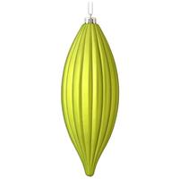 Vickerman 8" Lime Matte Line Finial Ornament (4 pack)