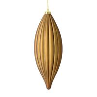 Vickerman 8" Mocha Matte Line Finial Ornament (4 pack)