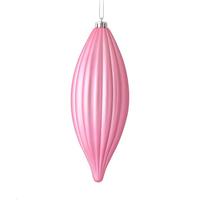 Vickerman 8" Pink Matte Line Finial Ornament (4 pack)