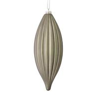 Vickerman 8" Pewter Matte Line Finial Ornament (4 pack)