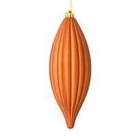 Vickerman 8" Copper Matte Line Finial Ornament (4 pack)