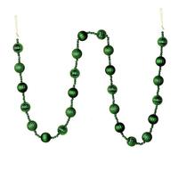 Vickerman 6' Emerald Stripe Ball Ornament Garland