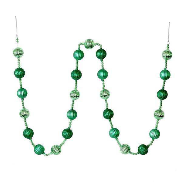 6' Seafoam Green Ball Ornament Garland