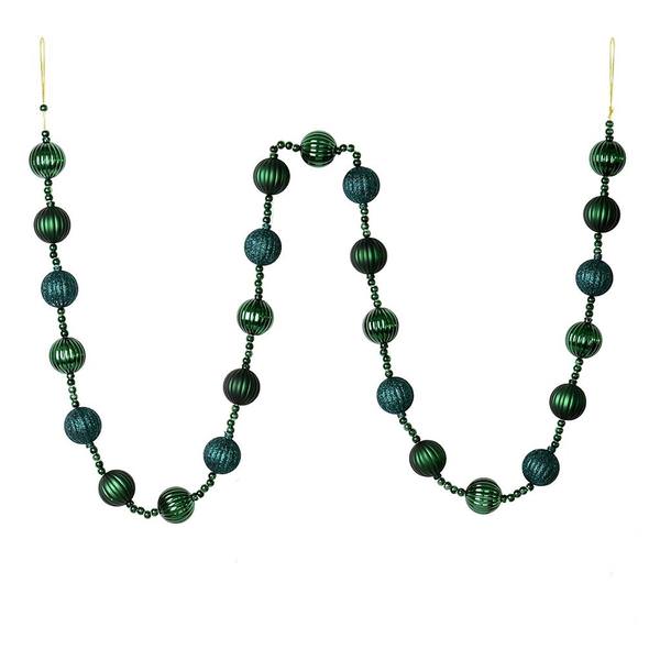 6' Sea Blue Ball Ornament Garland