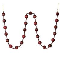 Vickerman 6' Burgundy Ball Ornament Garland