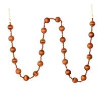 View 6' Copper Stripe Ball Ornament Garland