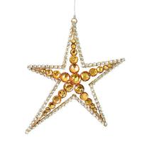 Vickerman 6" Rose Gold Jewel Metal Sea Star Ornament (3 pack)