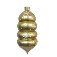 Vickerman 21.5" Champagne Candy Droplet White Snowflake Ornament
