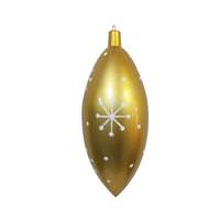 Vickerman 16" Gold Candy Drop White Snowflake Ornament
