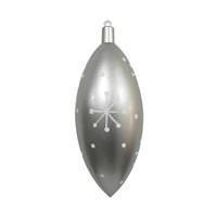 Vickerman 16" Silver Candy Drop White Snowflake Ornament