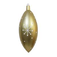 Vickerman 16" Champagne Candy Drop White Snowflake Ornament