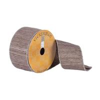 Vickerman 2.5" x 10yd Pewter / White Thread Ribbon