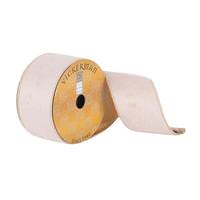Vickerman 2.5" x 10Yd Cafe Latte Velvet Wired Ribbon