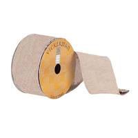 Vickerman 2.5" x 10Yd Tan Burlap Wired Ribbon