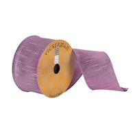 Vickerman 2.5" x 10Yd Purple Shimmer Woven Wired Ribbon