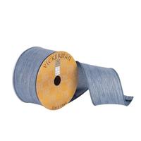 Vickerman 2.5" x 10Yd Forever Blue Woven Stripe Ribbon
