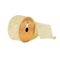 Vickerman 2.5" x 10Yd White Dupion Silver Shimmer Ribbon