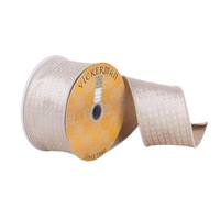 Vickerman 2.5" x 10Yd Silver Woven Honeycomb Dupion Ribbon