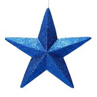 Vickerman 23" Blue Glitter Star Ornament