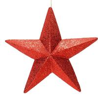 Vickerman 23" Red Glitter Star Ornament