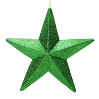 Vickerman 23" Green Glitter Star Ornament