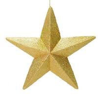 Vickerman 23" Gold Glitter Star Ornament