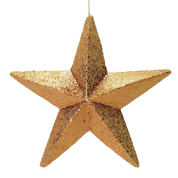 23" Copper Glitter Star Ornament