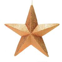 Vickerman 23" Rose Gold Glitter Star Ornament