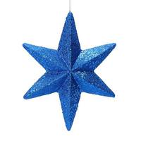 Vickerman 20" Blue Glitter Bethlehem Star Ornament