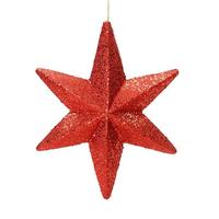 Vickerman 20" Red Glitter Bethlehem Star Ornament