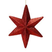 Vickerman 20" Burgundy Glitter Bethlehem Star Ornament