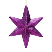 Vickerman 20" Purple Glitter Bethlehem Star Ornament