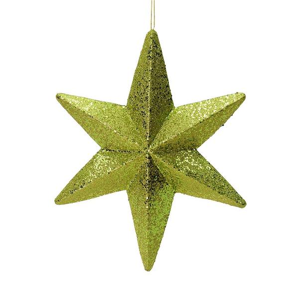 20" Lime Glitter Bethlehem Star Ornament