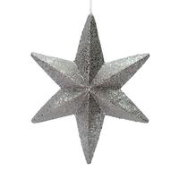 Vickerman 20" Pewter Glitter Bethlehem Star Ornament