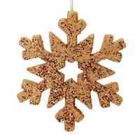 Vickerman 12" Copper Outdoor Glitter Snowflake Ornament
