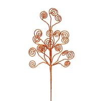 Vickerman 17" Copper Glitter Curly Spray (6 pack)