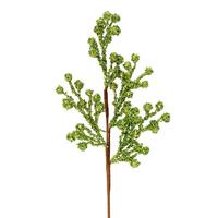 Vickerman 17" Lime Glitter Berry Spray (6 pack)